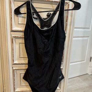 Speedo Black Racerback One-Piece Swimsuit
